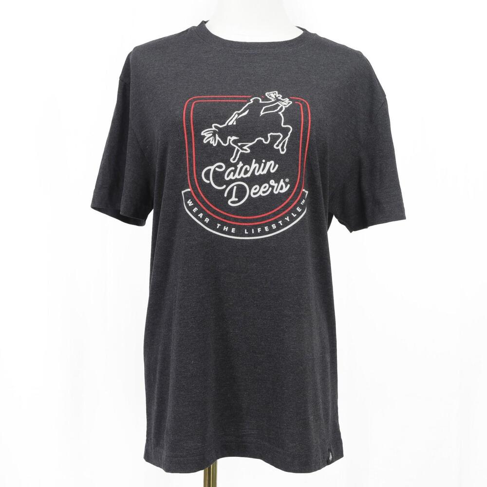 Catchin' Deers Wear the Lifestyle Black TShirt Mens M